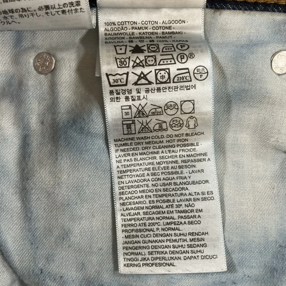 Levi's 505 Jeans Mens 40x30 Dark Wash Regular Straight Stretch Denim